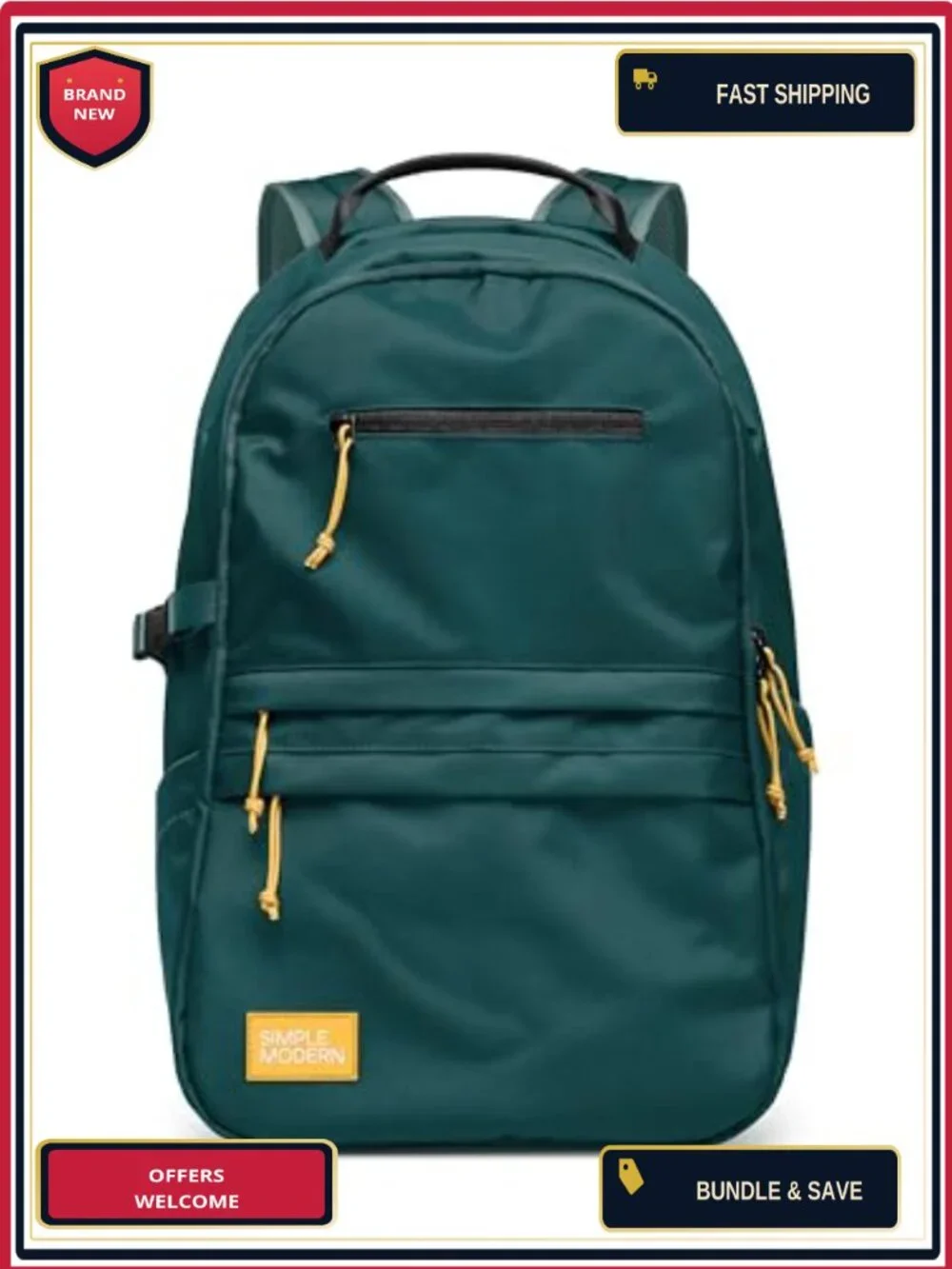 20L Laptop Backpack for School Kids Teens Cordura Polyester Daypack